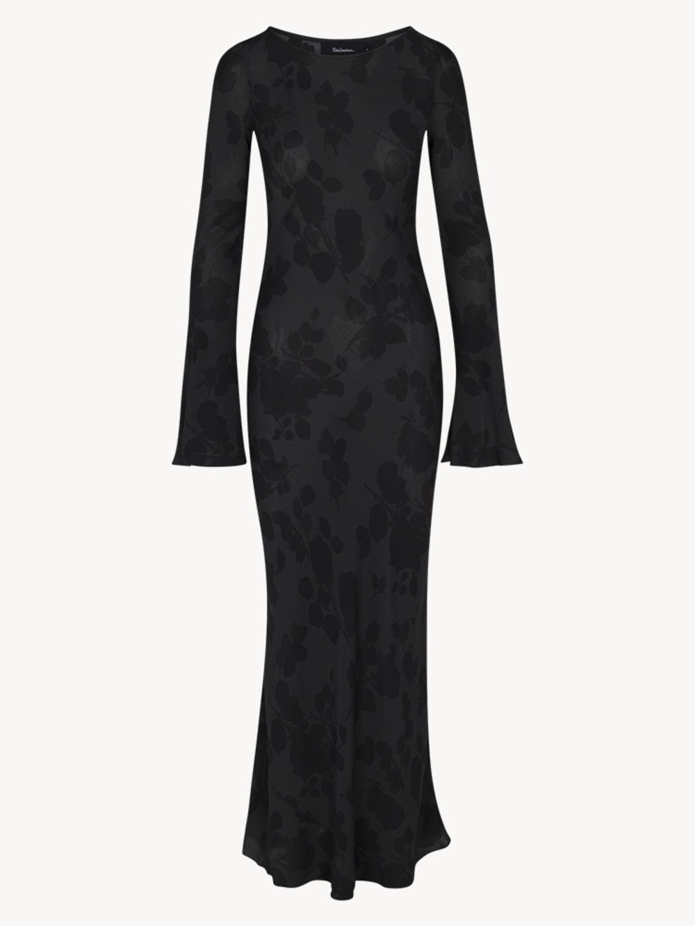 REALISATION PAR • the Gia dress in midnight rose - long sleeve maxi - Medium